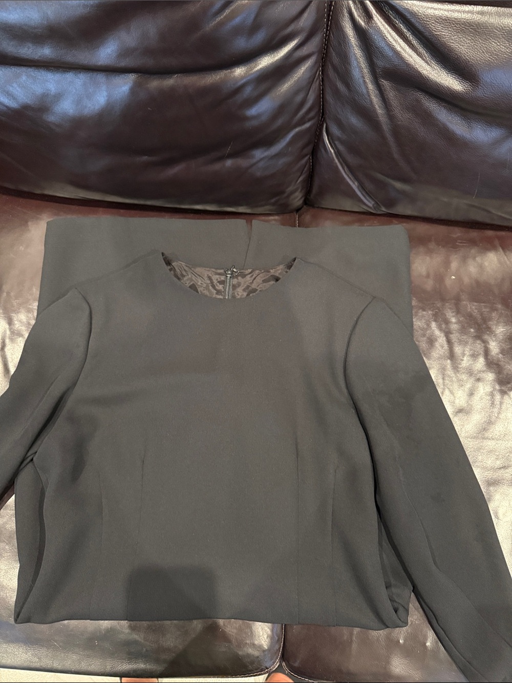 Liz Claiborne Black Long Sleeve Sheath Dress